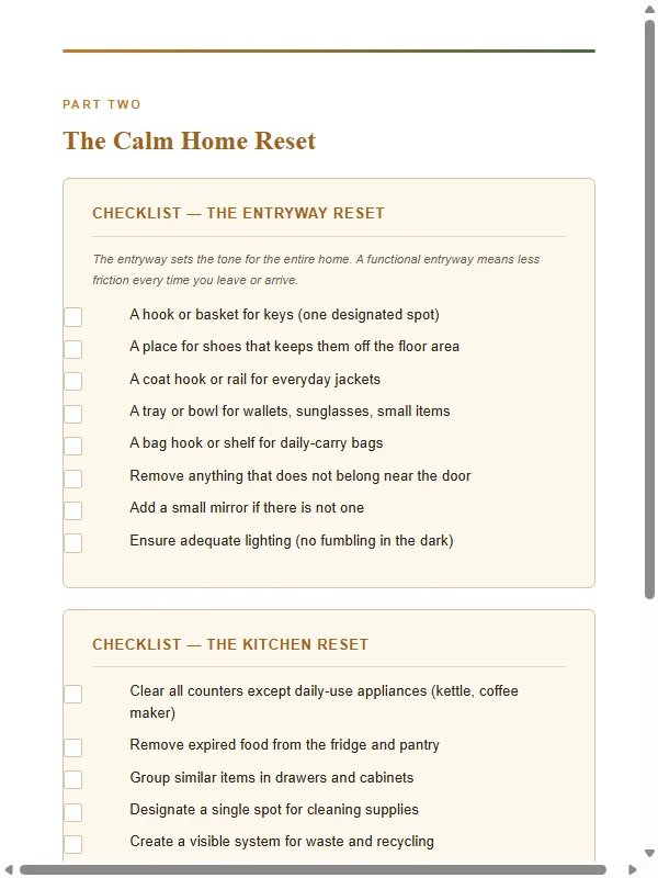 Room-by-Room Reset Checklist preview